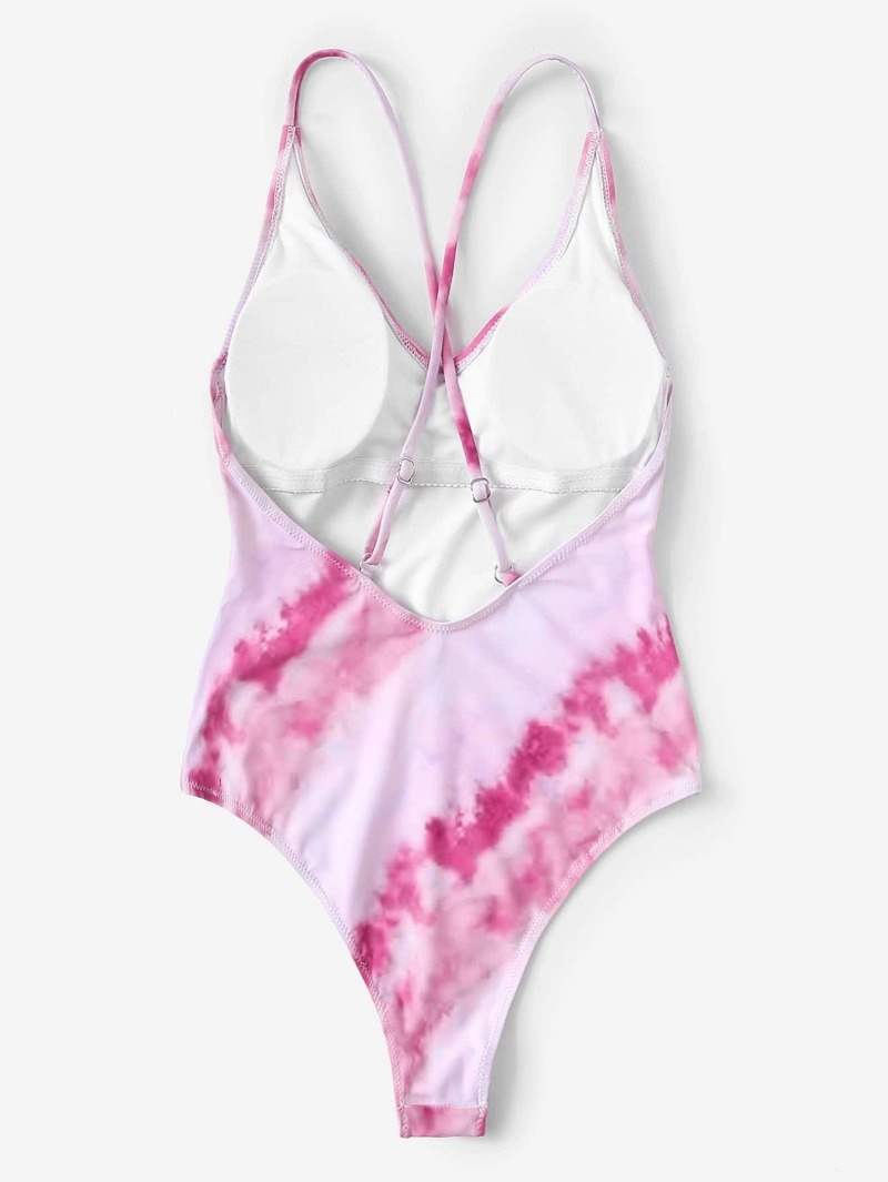 Con Cruzado Bañador Una Azar Pieza Teñir Atar Diseño De Al wy0nvmN8O