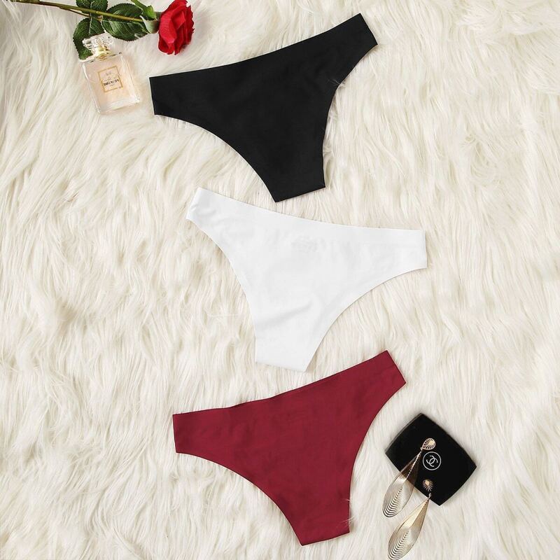 

Solid Panty Set 3pack, Multicolor