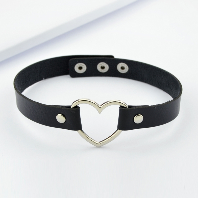 

Black Pu Leather Choker Necklace