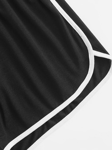 drawstring waist ringer shorts