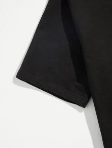 Manfinity Men Slogan Graphic Tee - Black - View 4