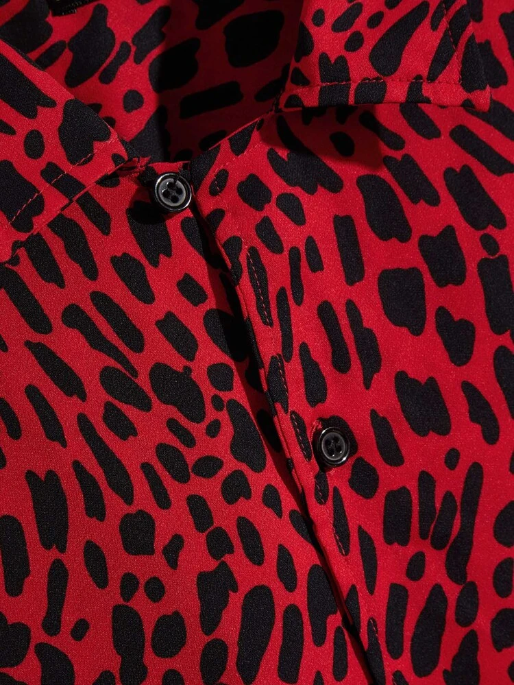SHEIN Men Leopard Print Shirt | SHEIN USA