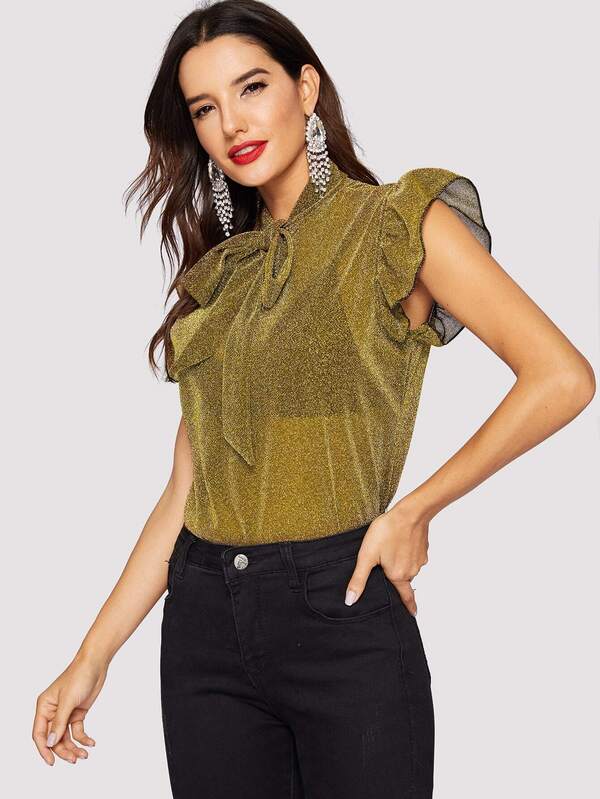 blusa brillante
