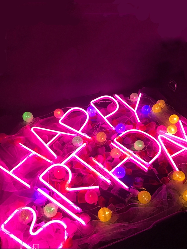 Alphabet Design LED Light 1pc SHEIN USA