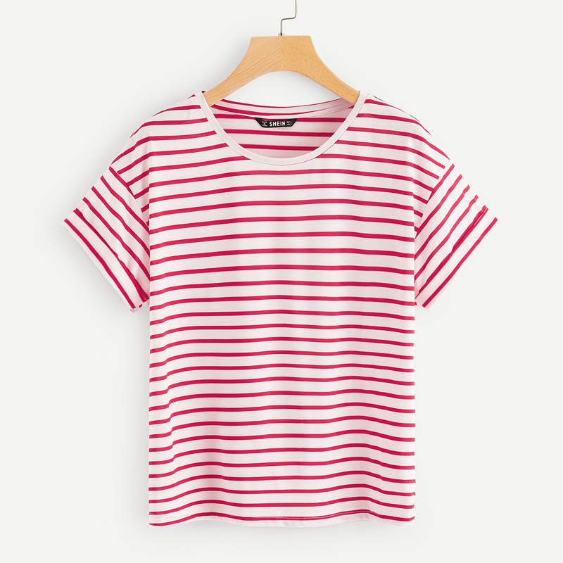 

Striped Print Tee, Multicolor