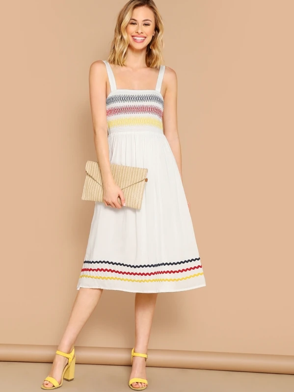 smocked bodice sundress