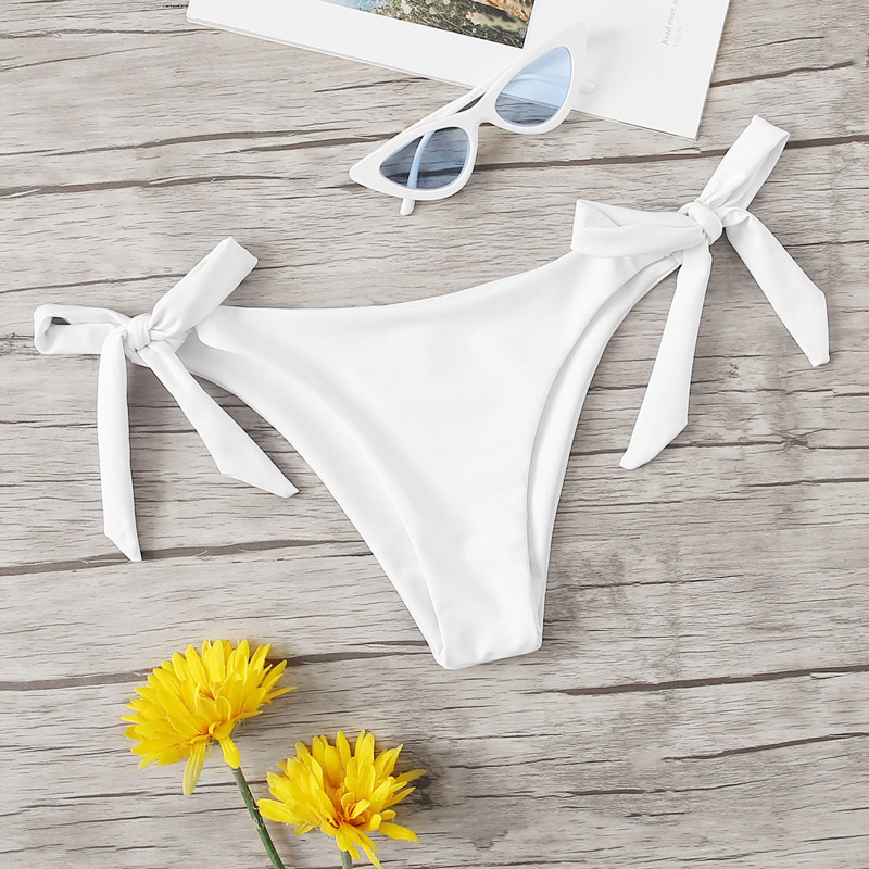 

Tie Side Swimming Panty, White