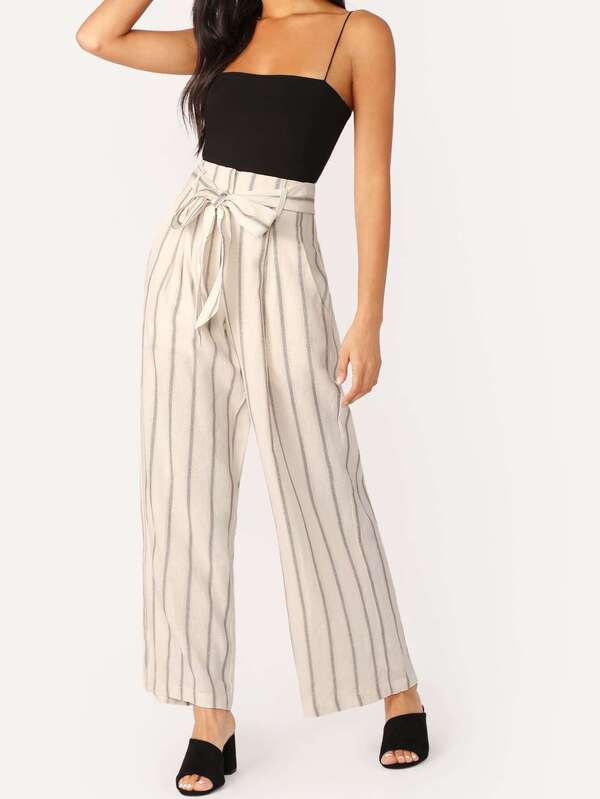 wide leg linen palazzo pants