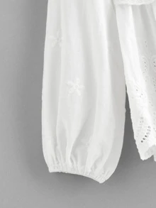 Mulvari Blusa peplum en abanico con abertura
