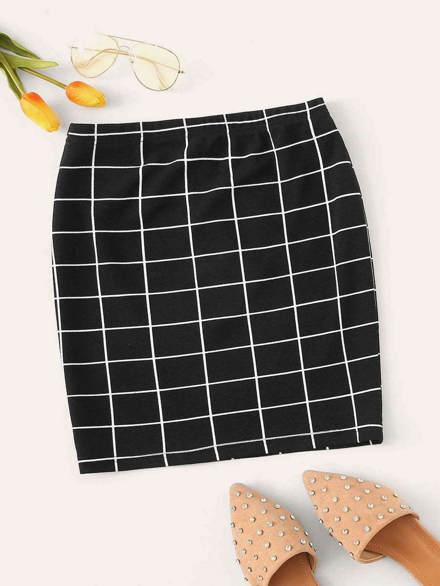 SHEIN تنورة بدي كون شبكي