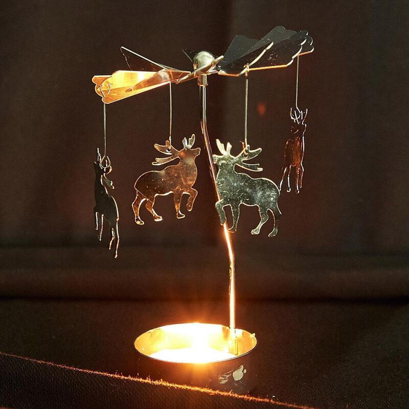 

Elk Detail Rotating Candlestick