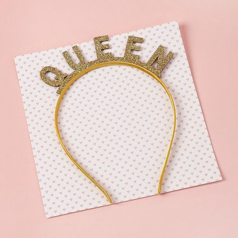 

Glitter Letter Decor Headband, Gold
