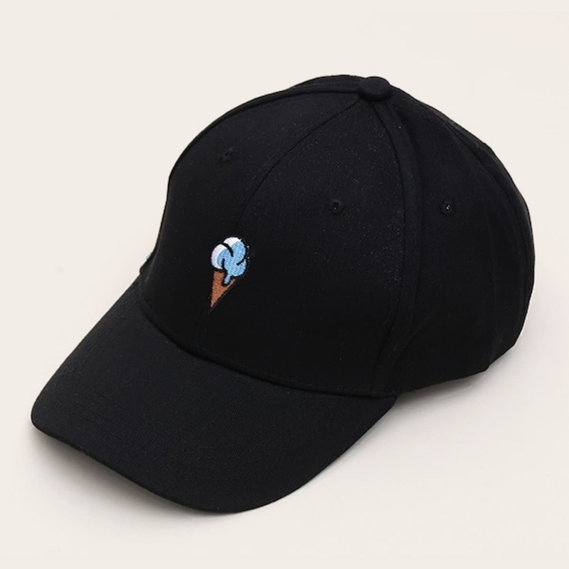 

Guys Embroidered Detail Baseball Cap, Black