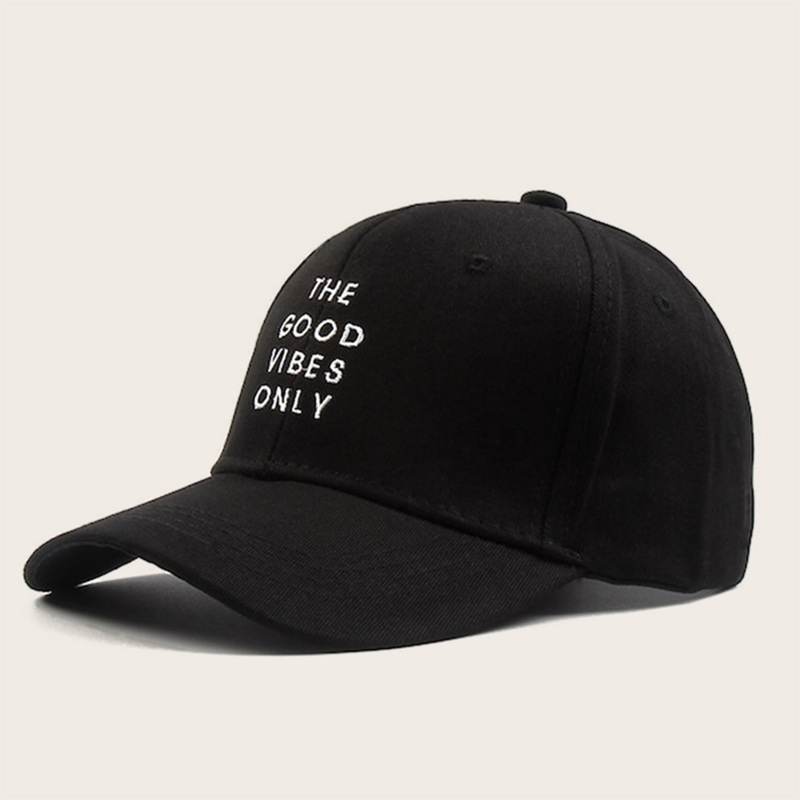 

Guys Embroidered Letter Baseball Cap, Black