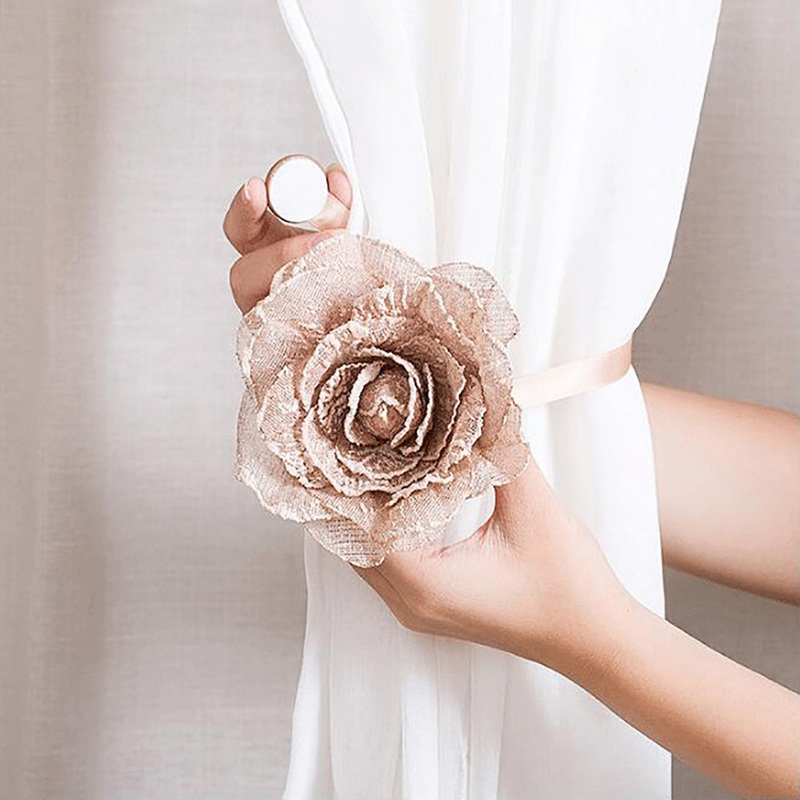 

Flower Shaped Curtain Buckle 1pc, Pink