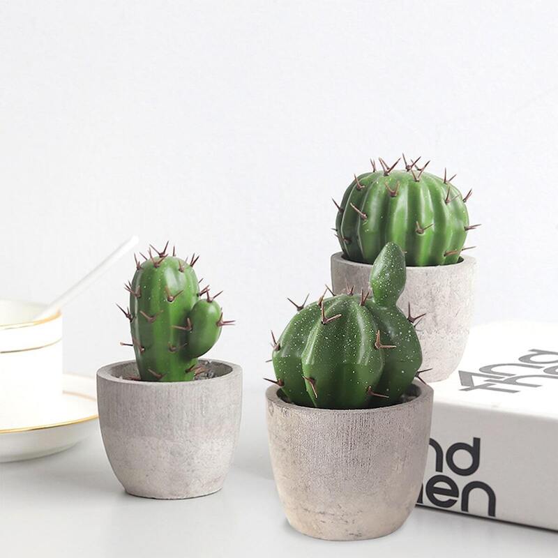 

Artificial Potted Cactus 1pc, Multicolor