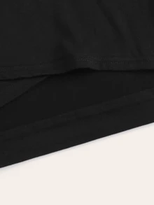 Muchica 蜂蜜圖案十字交叉短版T恤