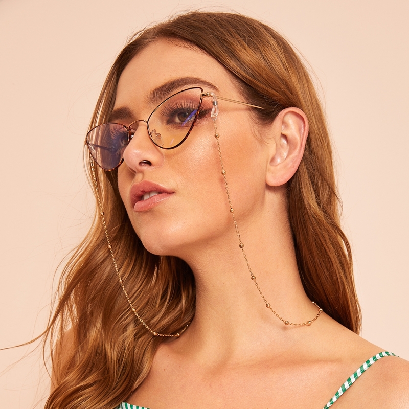 

Beaded Sunglasses Chain, Gold