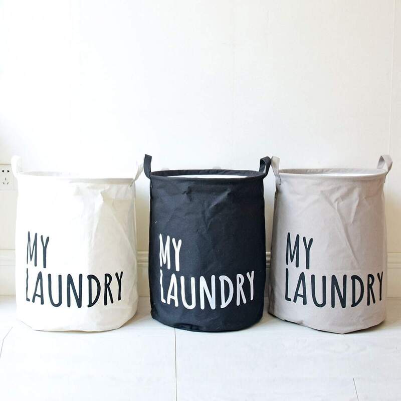 

Slogan Print Storage Basket 1pc, Multicolor