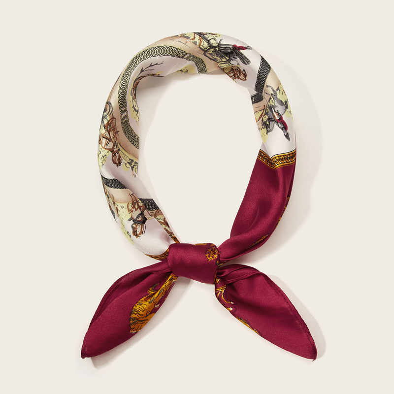 

Carriage Pattern Bandana, Multicolor