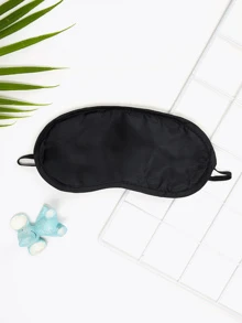 素色眼睛罩 - 黑色 - 查看 1
