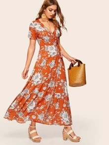 wrap dresses shein