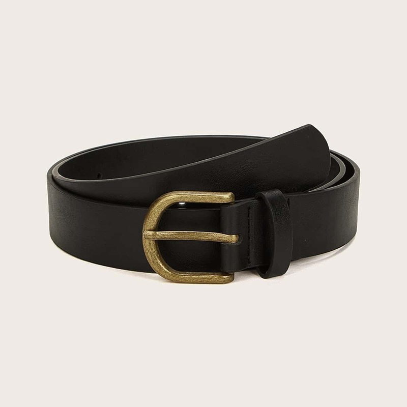 

Simple Buckle Belt, Black