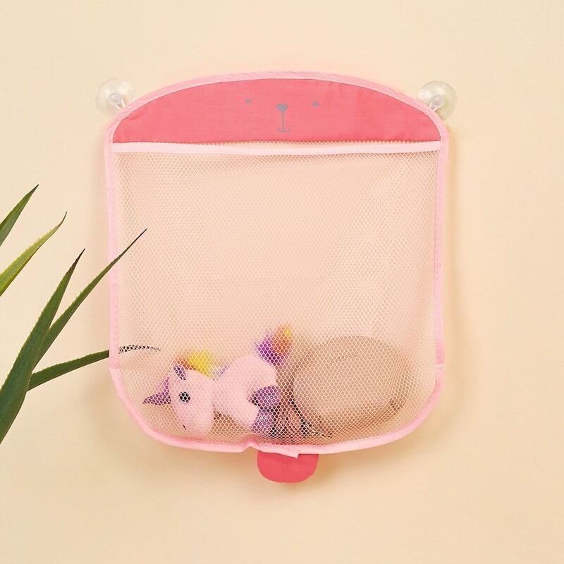 

Suction Cup Mesh Storage Bag 1pc, Multicolor