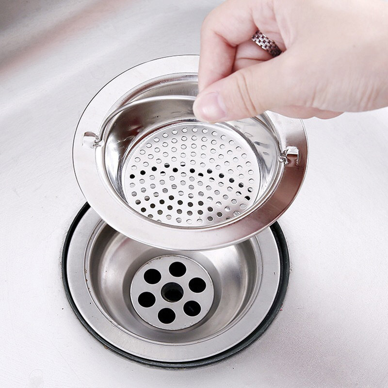 

Stainless Steel Sink Drain, Silver