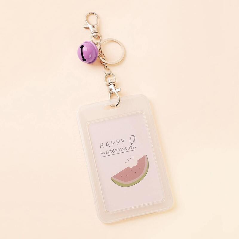 

Watermelon & Letter Print Card Holder 1pc