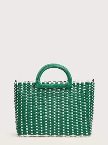 Lo nuevo en Bolsa cartera con diseño de trenza!| ROMWE México
