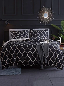 Beddengoedenset met geometrisch patroon - Veel kleurig - Bekijken 1