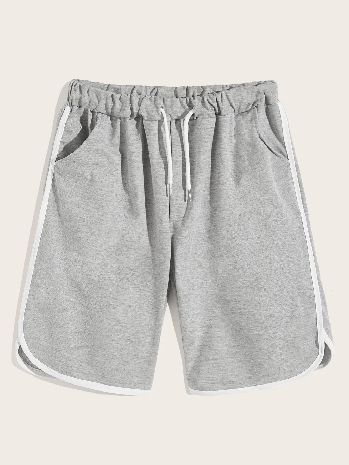 drawstring waist ringer shorts