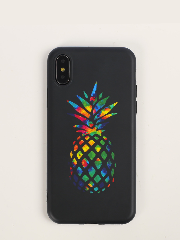 coque iphone xr noir motif ananas coque iphone xr noir motif ananas