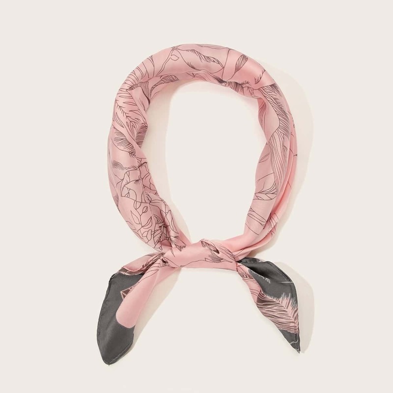 

Plants Pattern Bandana, Pink