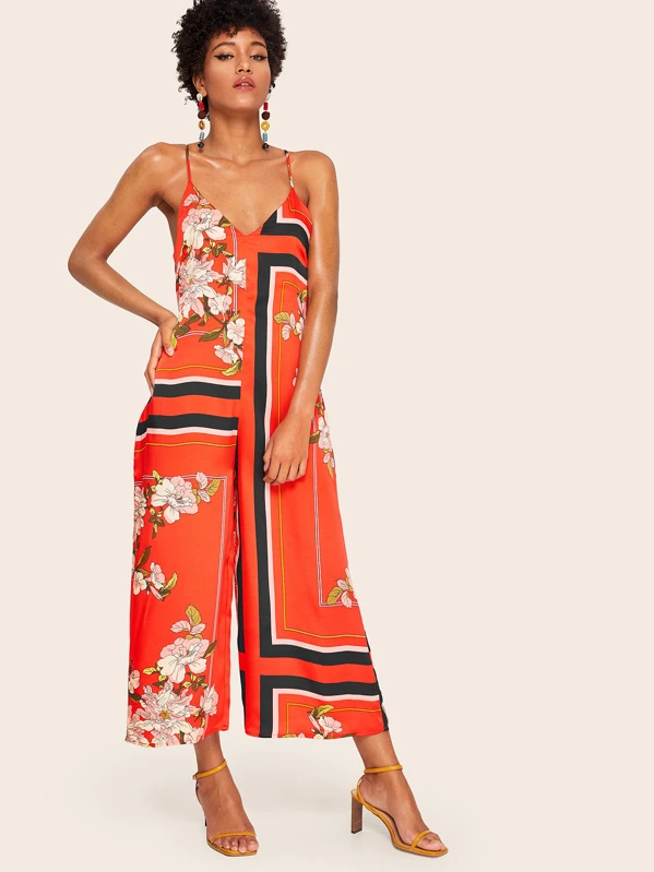 shein red jumpsuit