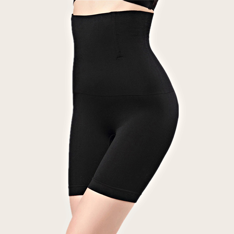 

High Waist Mid Thigh Pants, Black