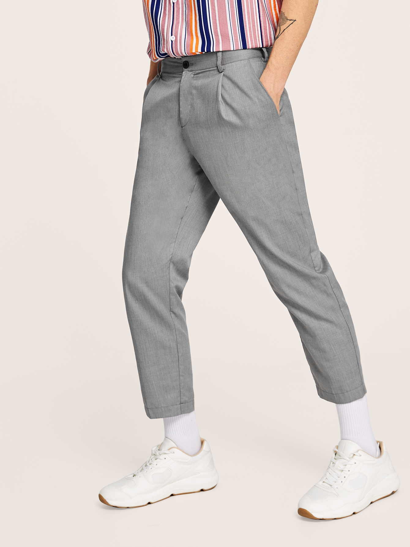 ¿¿Es Esto Lo Nuevo de Pantalones de hombres con diseño de bolsillo oblicuo  ?? | ROMWE