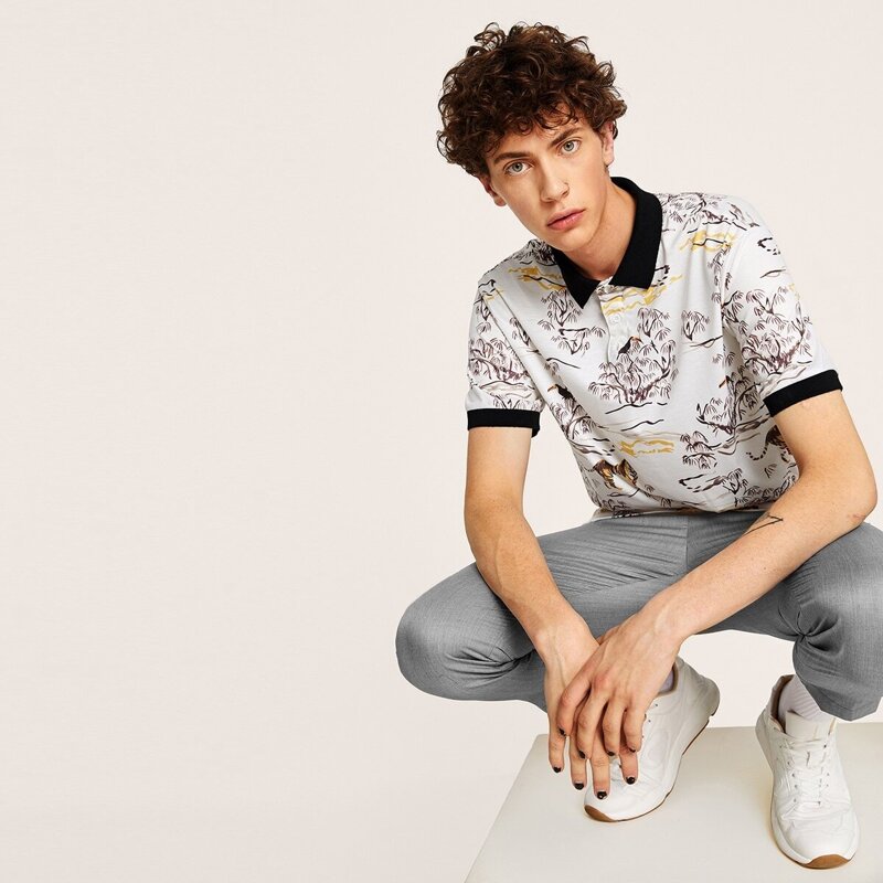 

Guys Animal & Trees Polo Shirt, Multicolor