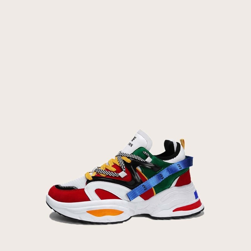 

Guys Lace-up Suede Sneakers, Multicolor