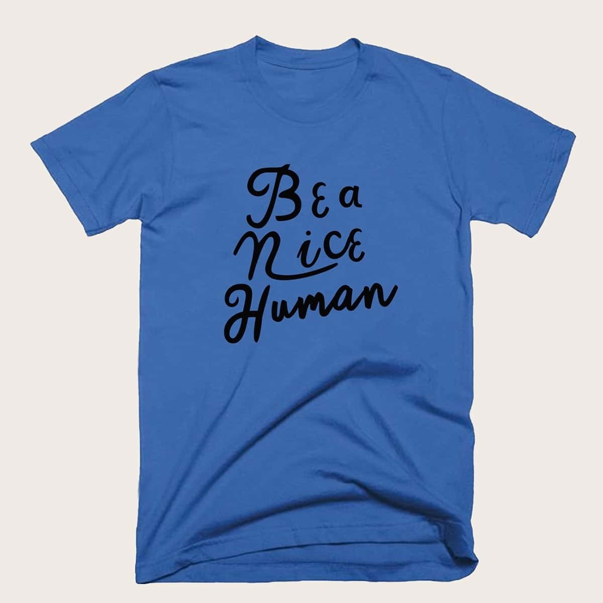 

Guys Slogan Print Tee, Blue