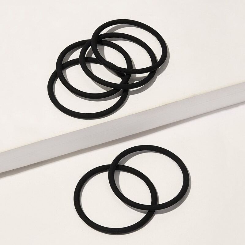 

Elastic Hair Tie 6pcs, Black