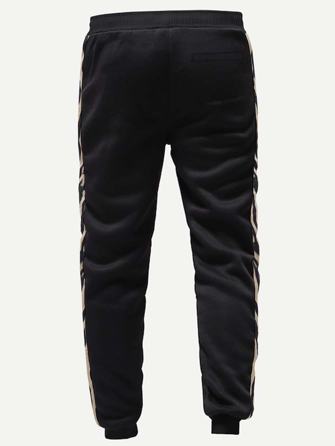 SHEIN Pantalones de chándal con cordón elástico de cintura para hombres |  Mode de Mujer | SHEIN España