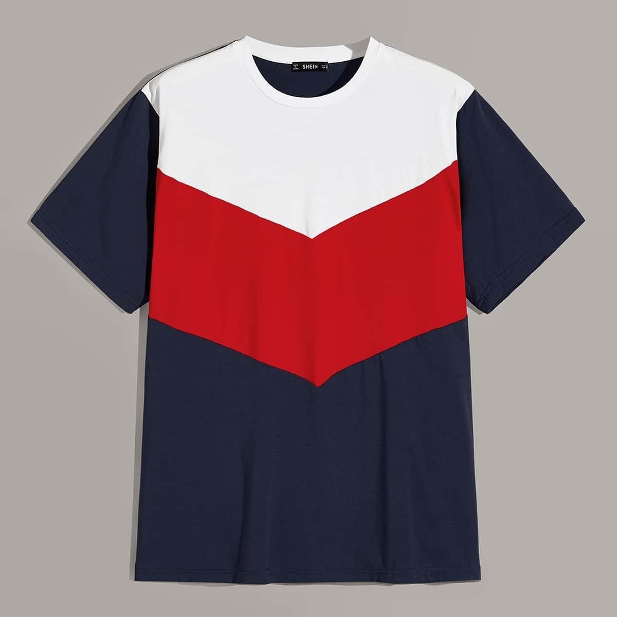 

Guys Cut-and-Sew Chevron Tee, Multicolor