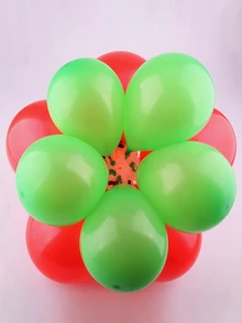 10入組花朵氣球裝飾配件梅花卡夾 - 白色 - 查看 2