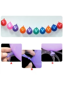 Tira de conexión para decoración de globos 1 rollo - transparente - Ver 2