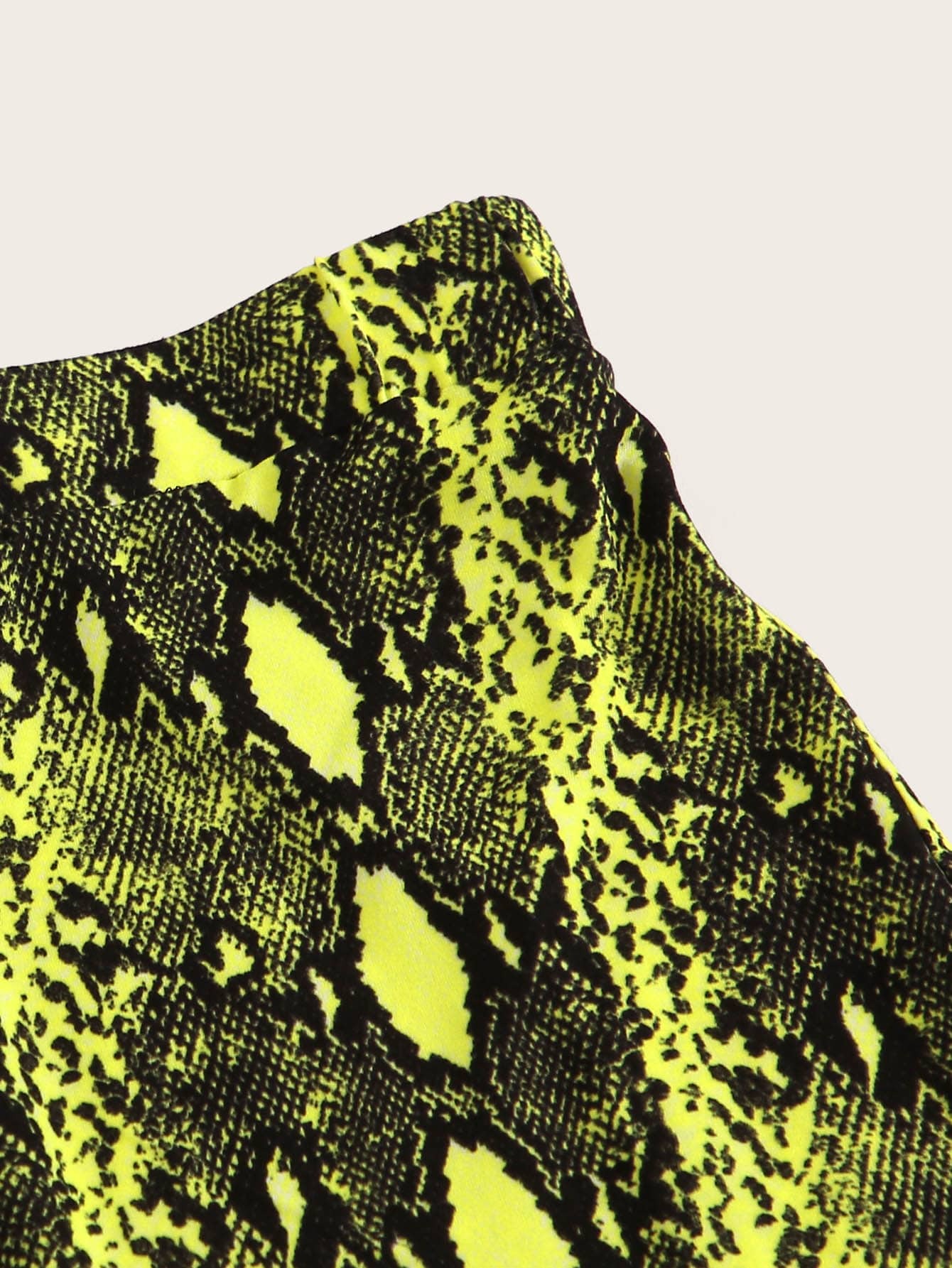 women clothing bottoms skirts neon lime snakeskin