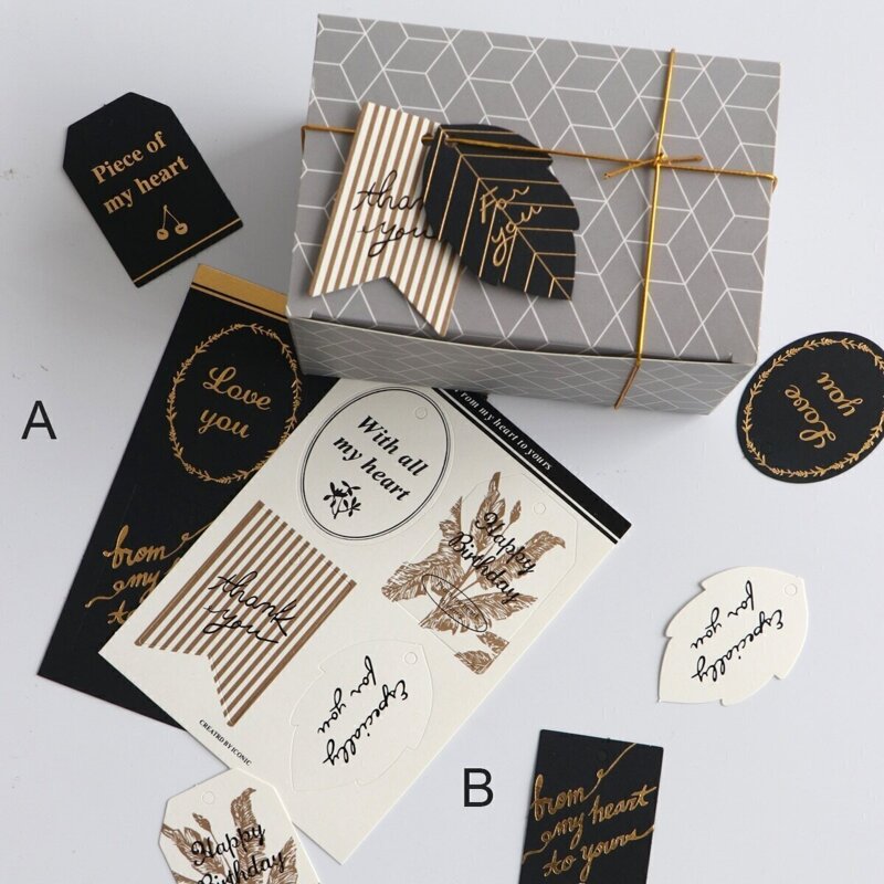 

Slogan Print Sealing Sticker 10sheets