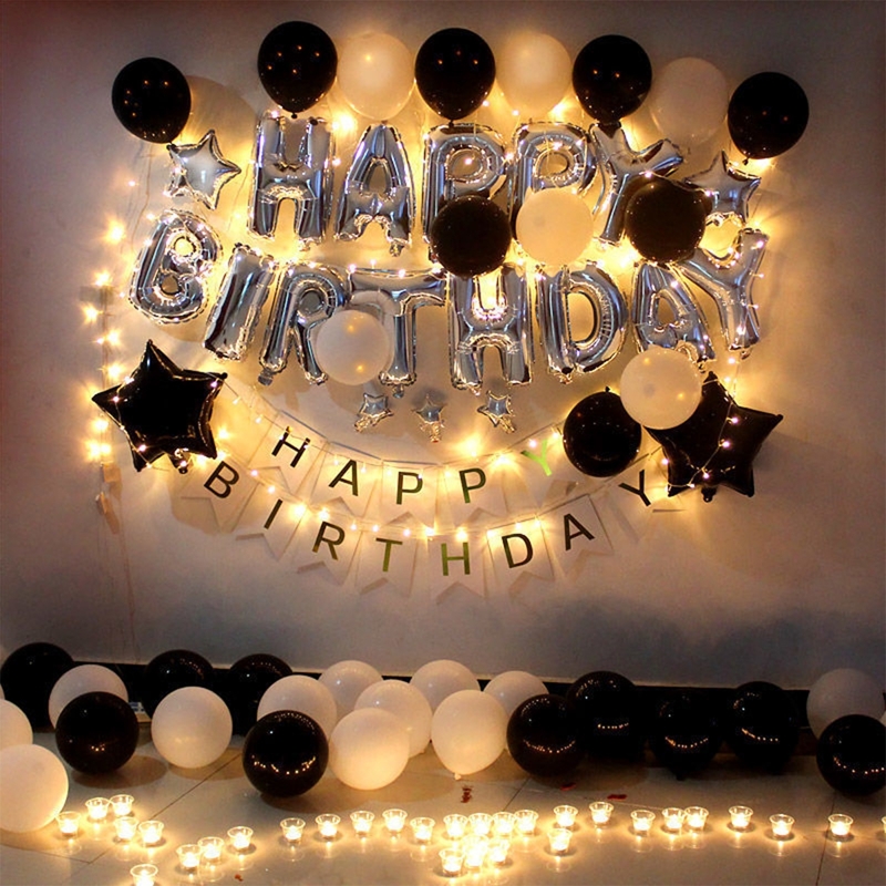 

Birthday Decorative Balloon Set 48pcs, Multicolor