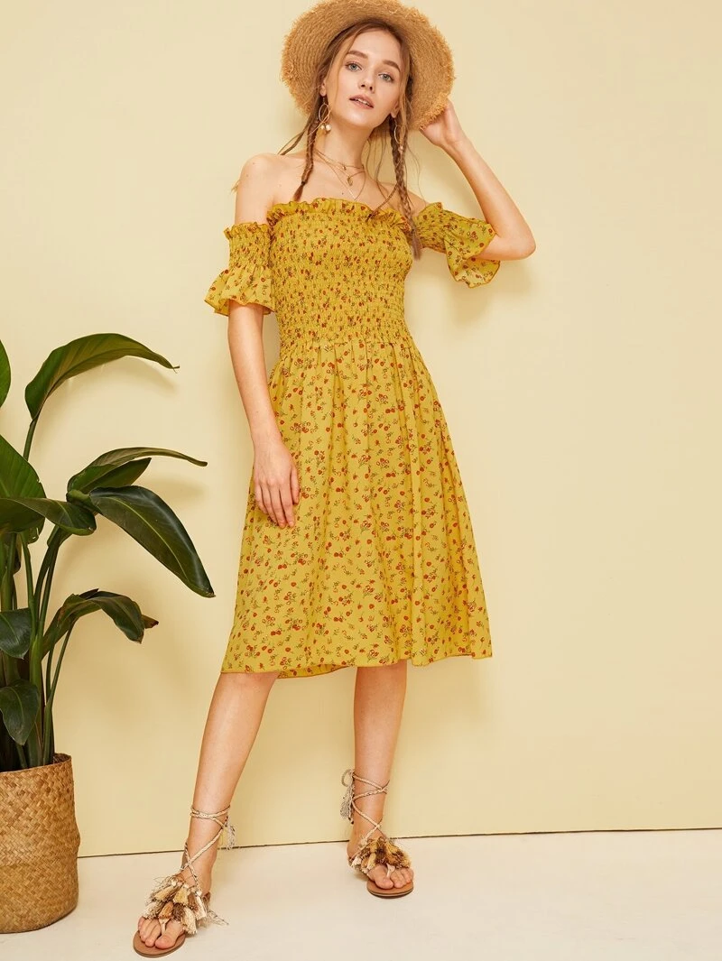 ladies black bardot dress